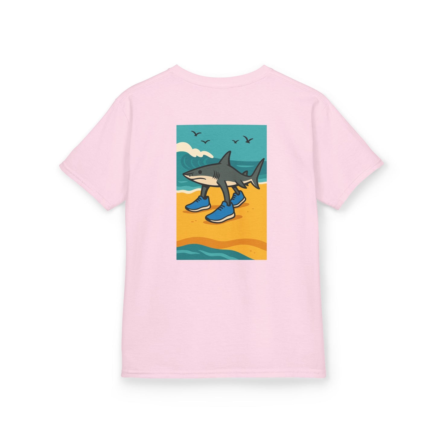 Tralalero Tralala: Rekin na Fali – Dziecięca Koszulka dla Fanów Oceanu | Miękki Unisex Tee z Plażowym Vibe'em