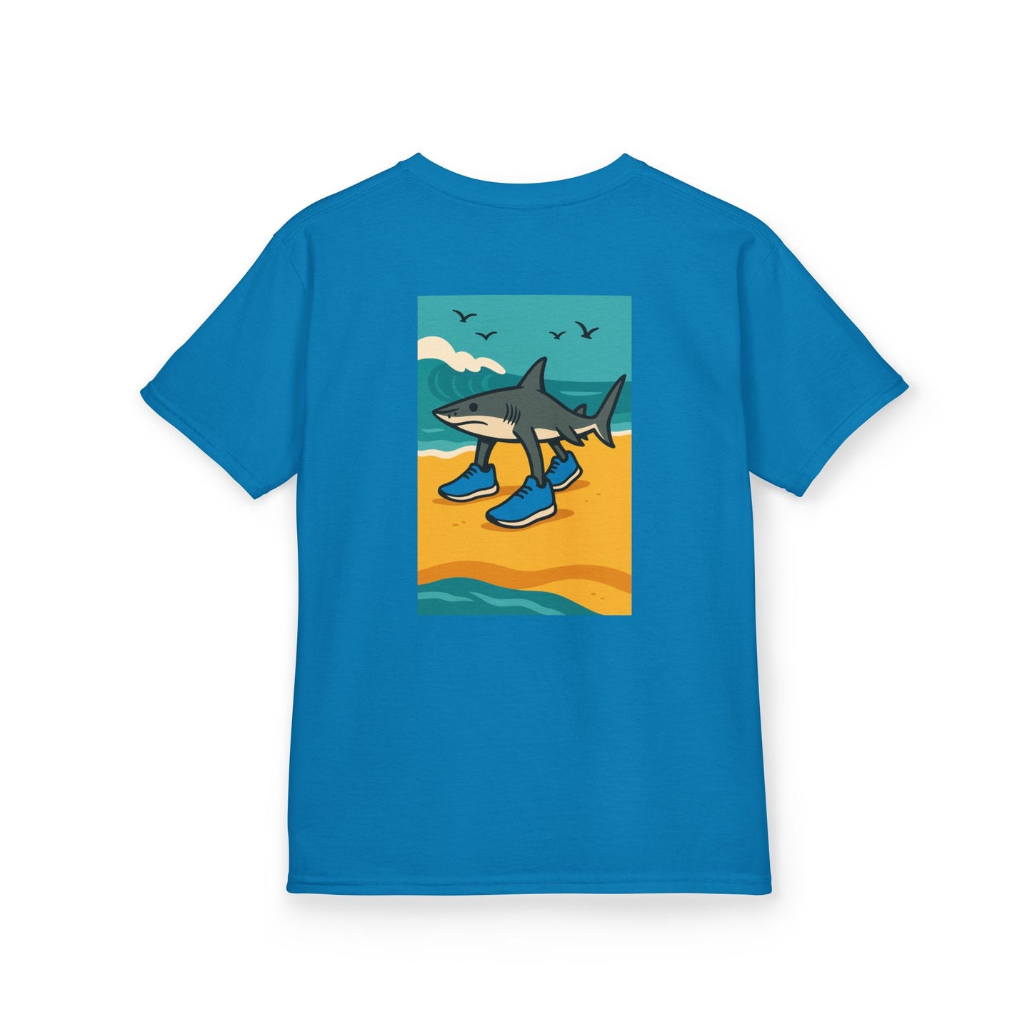 Tralalero Tralala: Rekin na Fali – Dziecięca Koszulka dla Fanów Oceanu | Miękki Unisex Tee z Plażowym Vibe'em