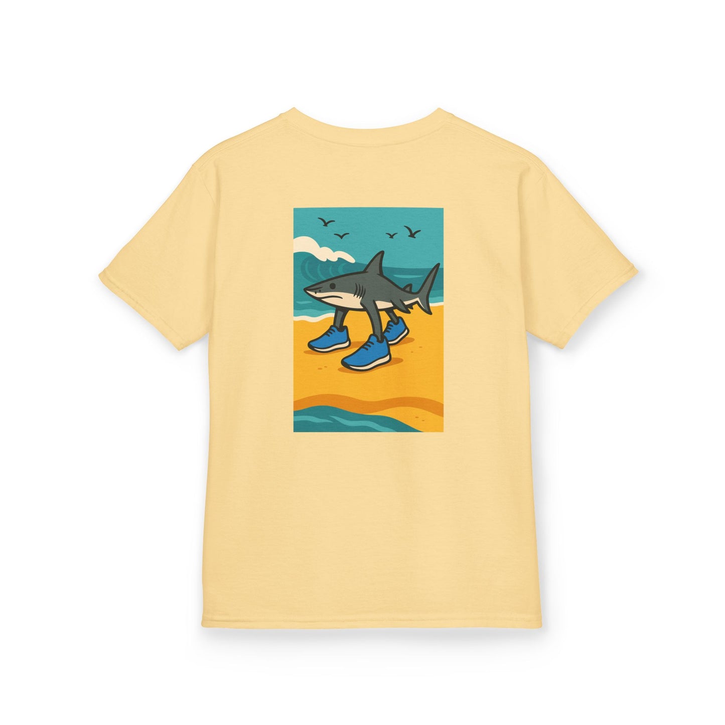 Tralalero Tralala: Rekin na Fali – Dziecięca Koszulka dla Fanów Oceanu | Miękki Unisex Tee z Plażowym Vibe'em