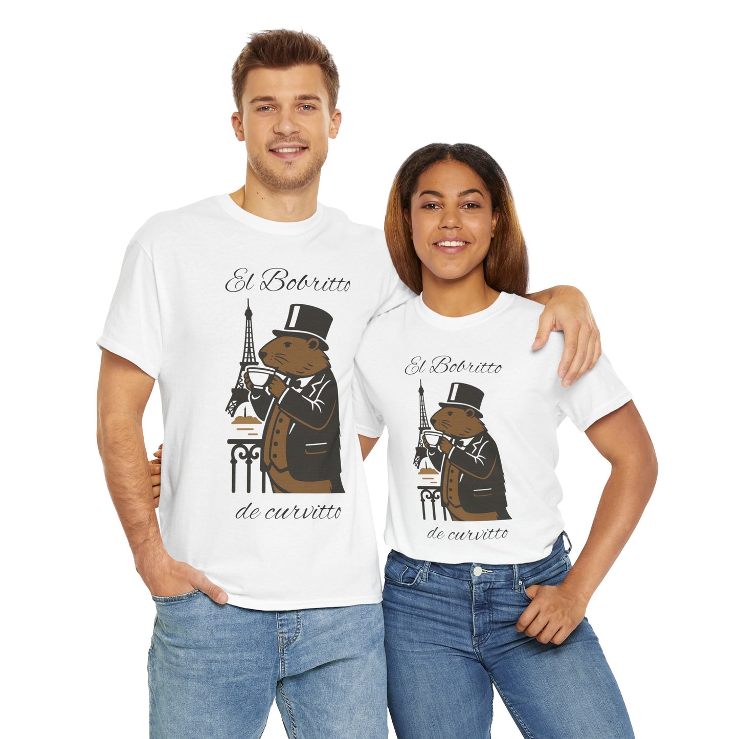 El Bobritto de Curvitto - Koszulka dla Fanów Bobra | Miękki Unisex Tee z Bobrittem