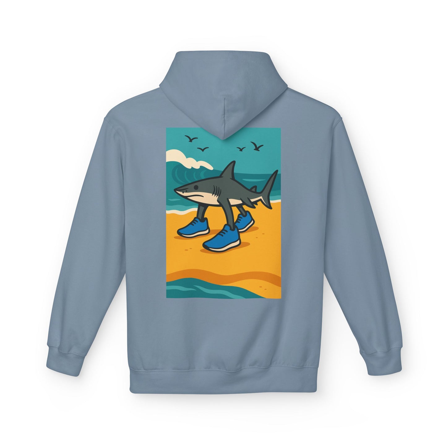 Tralalero Tralala: Rekin na Fali – Bluza z kapturem dla Fanów Oceanu | Miękka Hoodie Unisex z Plażowym Vibe'em