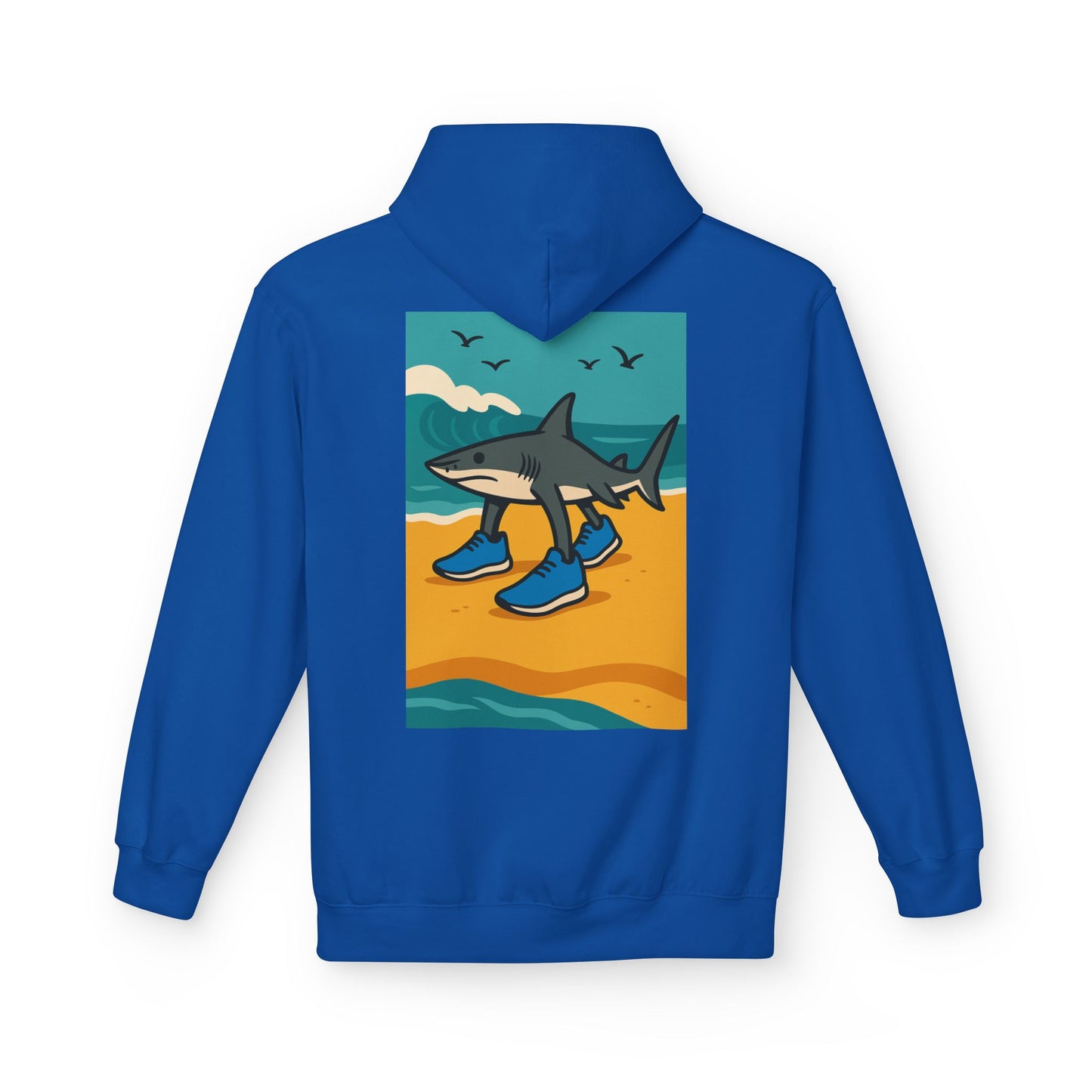 Tralalero Tralala: Rekin na Fali – Bluza z kapturem dla Fanów Oceanu | Miękka Hoodie Unisex z Plażowym Vibe'em