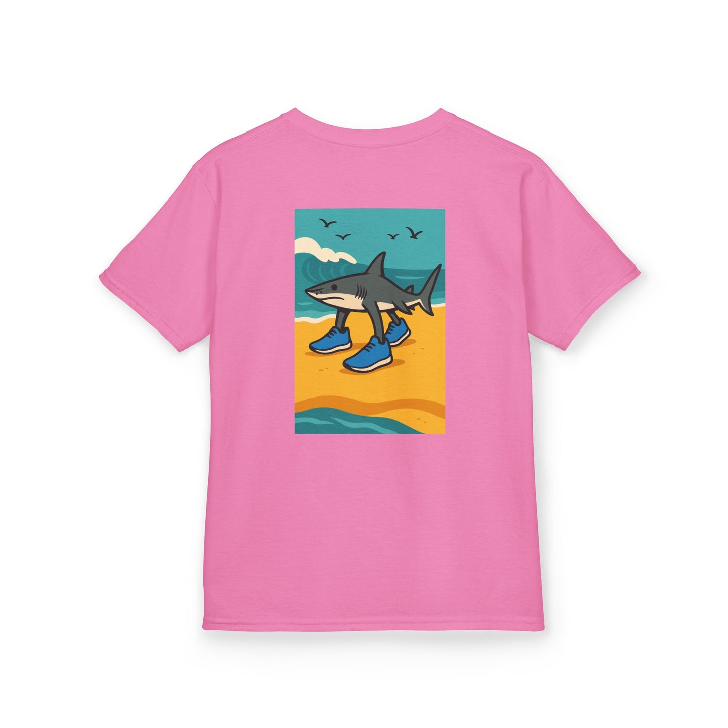 Tralalero Tralala: Rekin na Fali – Dziecięca Koszulka dla Fanów Oceanu | Miękki Unisex Tee z Plażowym Vibe'em