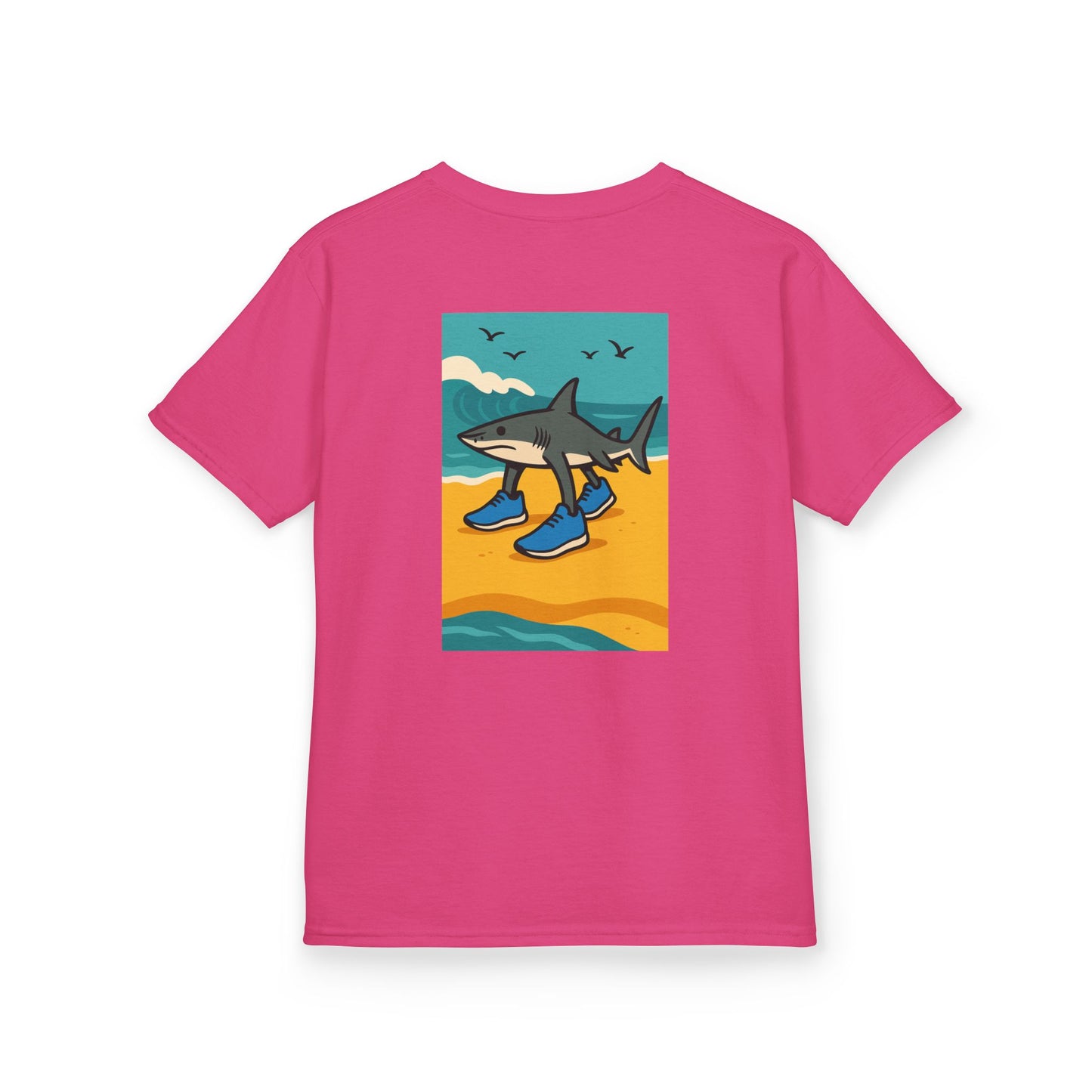 Tralalero Tralala: Rekin na Fali – Dziecięca Koszulka dla Fanów Oceanu | Miękki Unisex Tee z Plażowym Vibe'em